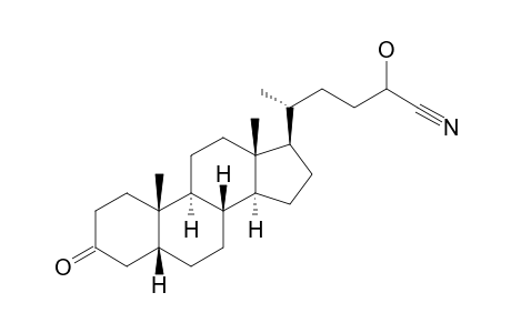 3-OXO-5-BETA-CHOLANE-24-CYANOHYDRIN