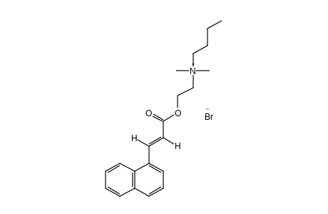 BUTYLDIMETHYL(2-HYDROXYETHYL)AMMONIUM BROMIDE, trans-1-NAPHTHALENEACRYLATE