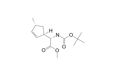 METHYL-(2-S,1'-R,4'-R)-TERT.-BUTOXYCARBONYLAMINO-(4'-METHYLCYCLOPENT-2'-ENYL)-ACETATE;N-BUTOXYCARBONYL-L-CARBAFURANOMYCIN