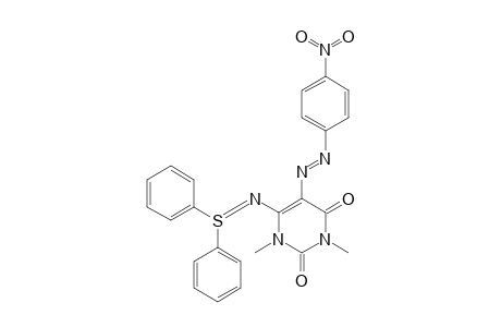 N-[1,3-Dimethyl-5-(p-nitrophenylazo)uracil-6-yl]-S,S-diphenylsulfilimine