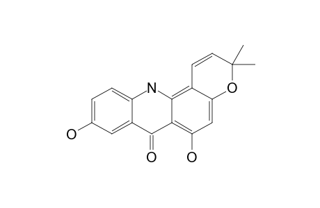 7,12-DIHYDRO-6,9-DIHYDROXY-3,3-DIMETHYL-3H-PYRANO-[2,3-C]-ACRIDIN-7-ONE