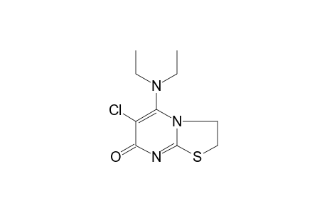 6-chloro-5-(diethylamino)-2,3-dihydro-7H-thiazolo[3,2-a]-pyrimidin-7-one