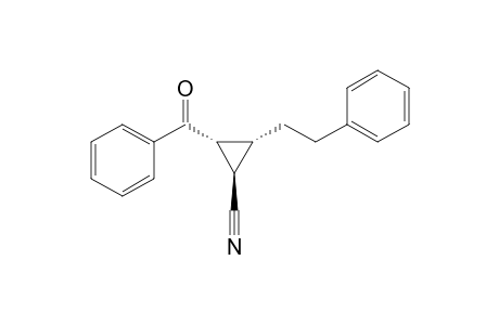 (1R*,2R*,3R*)-2-Benzoyl-3-(2-phenylethyl)cyclopropanecarbonitrile