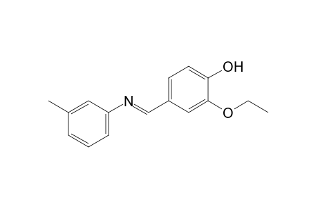 2-ethoxy-4-(N-m-tolylformimidoyl)phenol