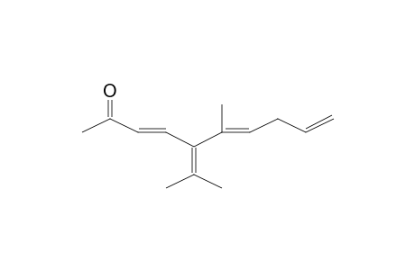 (3E,6E)-5-isopropylidene-6-methyl-deca-3,6,9-trien-2-one