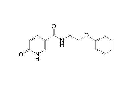 3-pyridinecarboxamide, 1,6-dihydro-6-oxo-N-(2-phenoxyethyl)-