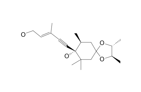 8(Z)-(2R,3R,8R,9S)-8-(5-HYDROXY-3-METHYLPENT-3-EN-1-YNYL)-2,3,7,7,9-PENTAMETHYL-1,4-DIOXASPIRO-[4,5]-DECAN-8-OL