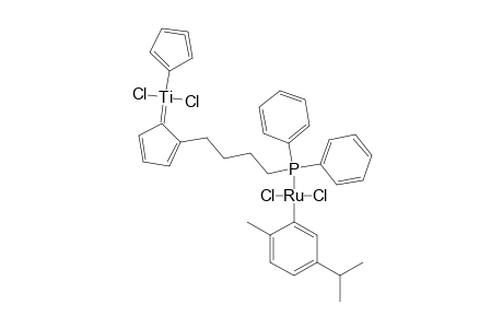 [(ETA-(6)-PARA-CYMENE-[(ETA-(5)-C5H5)-(MY-ETA-(5):KAPPA-(1)-C5H4-(CH2)4-PPH2)_TICL2]_RUCL2]