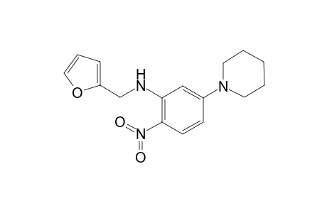 N-(2-Furylmethyl)-2-nitro-5-(1-piperidinyl)aniline