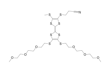 2-(2-CYANOETHYLSULFANYL)-3-(METHYLSULFANYL)-6,7-BIS-[2-[2-(2-METHOXYETHOXY)-ETHOXY]-ETHYLSULFANYL]-TETRATHIAFULVALENE