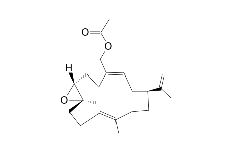 KNIGHTOL_ACETATE;(-)-(1-S,7-R,8-R,3-E,11-E)-7,8-EPOXYCEMBRA-3,11,15-(17)-TRIEN-18-OL-ACETATE