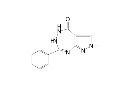 2,6-dihydro-2-methyl-7-phenylpyrazolo[3,4-e][1,2,4]triazepin-4(5H)-one