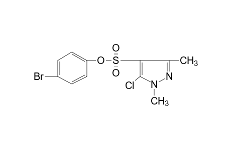 5-chloro-1,3-dimethylpyrazole-4-sulfonic acid, p-bromophenyl ester