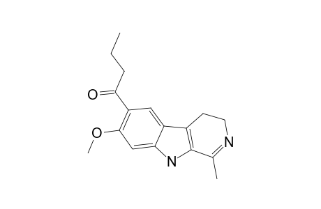 10-BUTYRYL-11-METHOXY-3-METHYL-5,6-DIHYDRO-BETA-CARBOLINE