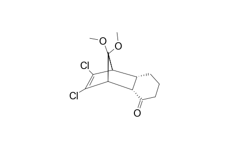 (+/-)-(1S*,2S*,7R*,8R*)-9,10-DICHLORO-11,11-DIMETHOXYTRICYCLO-[6.2.1.0(2,7)]-UNDEC-9-EN-3-ONE