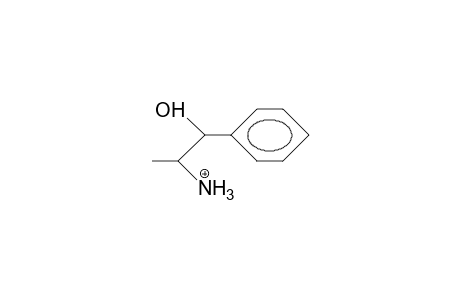 2-Ammonio-1-phenyl-propanol cation