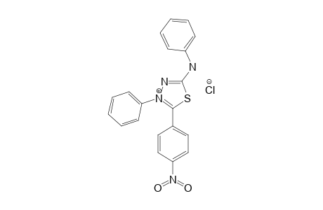 2-(4-NITROPHENYL)-3-PHENYL-5-PHENYLAMINO-1,3,4-THIADIAZOLIUM_CHLORIDE