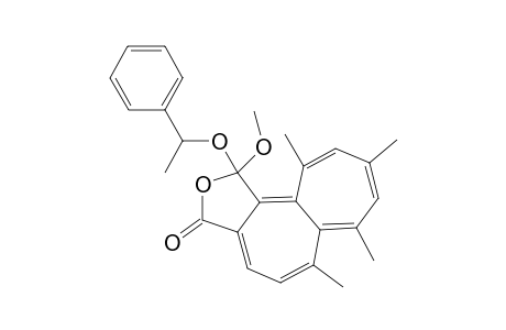 (3RS,1'RS)-3-methoxy-9,11,13,15-tetramethyl-3-(1'-phenylethoxy)-4-oxatricyclo[8.5.0.0(2,6)]pentadeca-1,6,8,10,12,14-hexaen-5-one