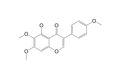 5-HYDROXY-6,7,4'-TRIMETHOXY-ISOFLAVONE