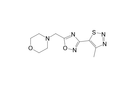 3-(4-methyl-1,2,3-thiadiazol-5-yl)-5-(morpholinomethyl)-1,2,4-oxadiazole