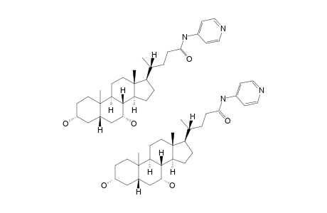 3-ALPHA,7-ALPHA-DIHYDROXY-5-BETA-CHOLAN-24-OIC-N-(PYRIDIN-4-YL)-AMIDE-ANHYDROUS-FORM