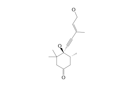 (+/-)-4(Z)-(4S,5R)-4-HYDROXY-4-(5-HYDROXY-3-METHYLPENT-3-EN-1-YNYL)-3,3,5-TRIMETHYLCYCLOHEXANONE