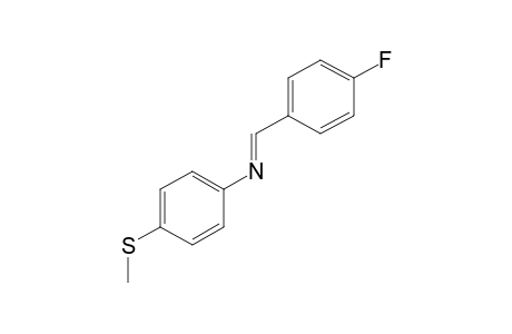 N-(p-fluorobenzylidene)-p-(methylthio)aniline