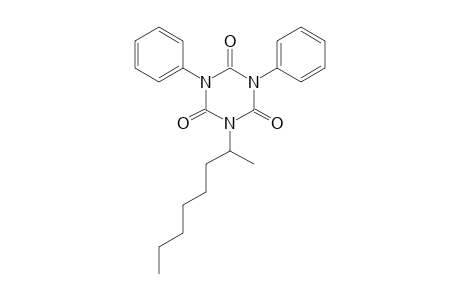 1,3-DIPHENYL-5-(1-METHYLHEPTYL)-s-TRIAZINE-2,4,6(1H,3H,5H)-TRIONE