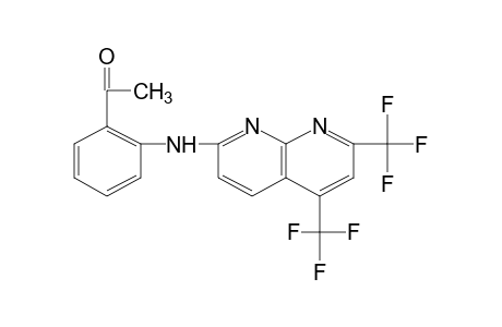 2'-{[5,7-BIS(TRIFLUOROMETHYL)-1,8-NAPHTHYRIDIN-2-YL]AMINO}ACETOPHENONE