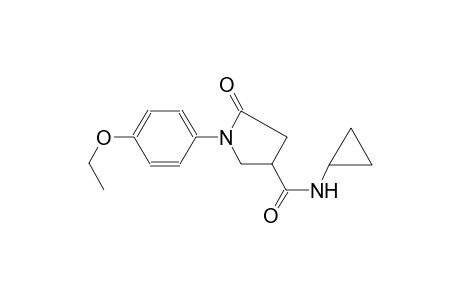 N-cyclopropyl-1-(4-ethoxyphenyl)-5-oxo-3-pyrrolidinecarboxamide