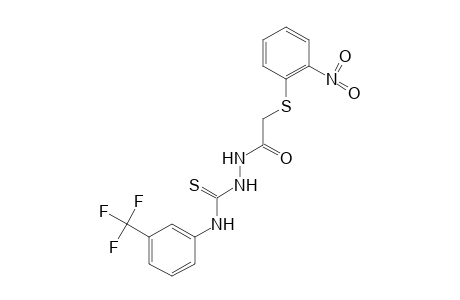 1-{[(o-NITROPHENYL)THIO]ACETYL}-3-THIO-4-(alpha,alpha,alpha-TRIFLUORO-m-TOLYL)SEMICARBAZIDE