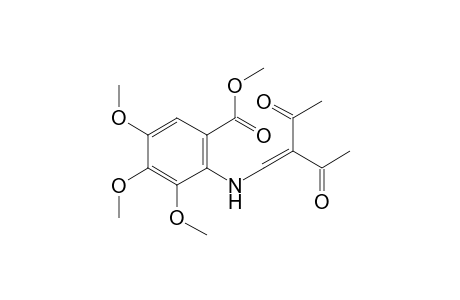 N-(2-acetyl-3-oxo-1-butenyl)-3,4,5-trimethoxyanthranilic acid, methyl etser