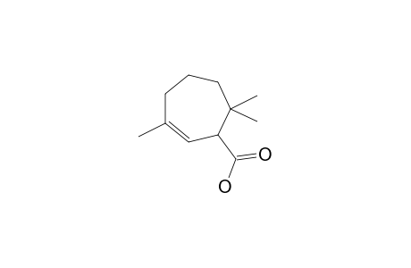 1,4,4-TRIMETHYLCYCLOHEPTENE-3-CARBOXYLIC-ACID