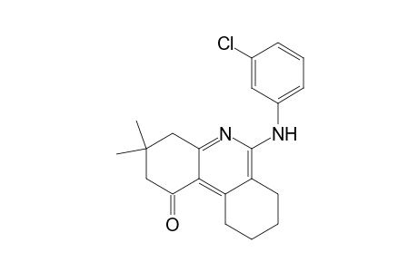 6-(3-Chloroanilino)-3,3-dimethyl-2,4,7,8,9,10-hexahydrophenanthridin-1-one