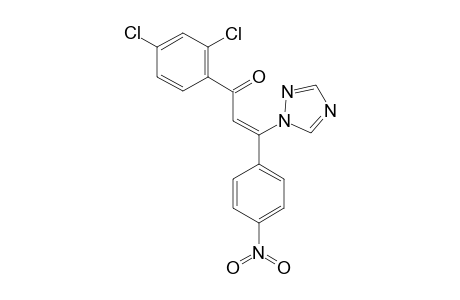 Z-3-(4-NITROPHENYL)-3-(1-H-1,2,4-TRIAZOL-1-YL)-1-(2,4-DICHLOROPHENYL)-2-PROPEN-1-ONE