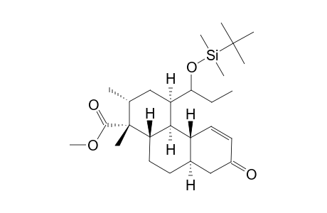 #23;METHYL-(1RS,2RS,4RS,4ASR,10ASR)-METHYL-4-(1'-TERT.-BUTYLDIMETHYLSILYLOXYPROPYL)-1,2-DIMETHYL-7-OXO-3,4,4A,4B,7,8,8A,9,10,10A-DECAHYDROPHENANTHRENE-1(2H)-CA