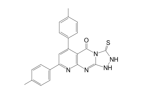 3-thioxo-6,8-di-p-tolyl-2,3-dihydropyrido[2,3-d][1,2,4]triazolo[4,3-a]pyrimidin-5(1H)-one