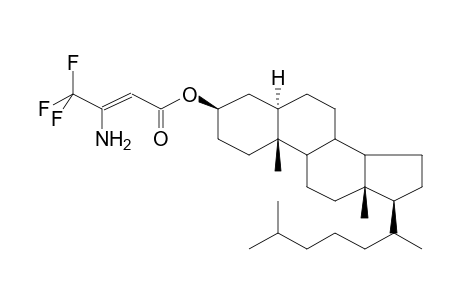 CHOLESTANYL, 3-AMINO-4,4,4-TRIFLUOROBUT-2-ENOATE