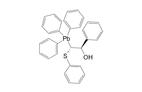 erythro-1-Phenyl-2-phenylthio-2-(triphenylplumbyl)ethanol