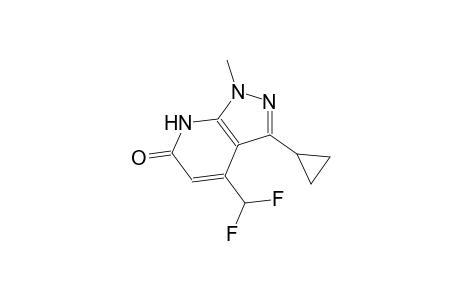 3-cyclopropyl-4-(difluoromethyl)-1-methyl-1,7-dihydro-6H-pyrazolo[3,4-b]pyridin-6-one