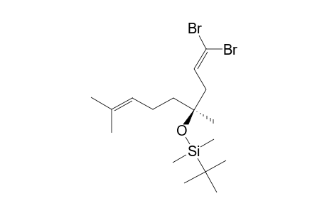 (1S)-TERT.-BUTYL-[1-(3,3-DIBROMO-ALLYL)-1,5-DIMETHYL-HEX-4-ENYLOXY]-DIMETHYL-SILANE