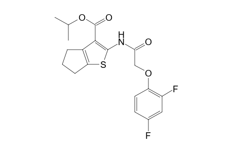 Isopropyl 2-([(2,4-difluorophenoxy)acetyl]amino)-5,6-dihydro-4H-cyclopenta[b]thiophene-3-carboxylate