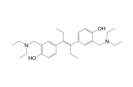 trans-3,3'-BIS[(DIETHYLAMINO)METHYL]-alpha,alpha'-DIETHYL-4,4'-STILBENEDIOL