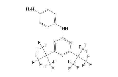 2-(4-Aminoanilino)-4,6-bis[2,2,2-trifluoro-1,1-bis(trifluoromethyl)ethyl]-1,3,5-triazine