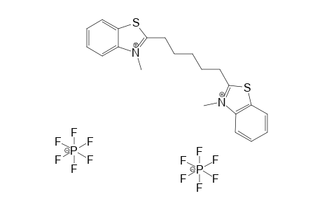 Pentane-1,5-bisbenzothiazolium hexafluorophosphate salt