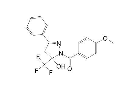 1-(4-methoxybenzoyl)-3-phenyl-5-(trifluoromethyl)-4,5-dihydro-1H-pyrazol-5-ol