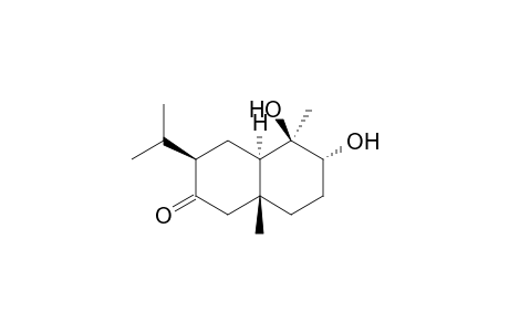 (3R,4aR,5R,6R,8aR)-5,6-dihydroxy-3-isopropyl-5,8a-dimethyl-decalin-2-one