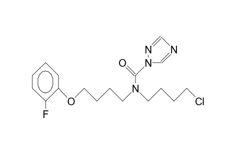 N-(4-Chloro-butyl)-N-(4-[2-fluoro-phenoxy]-butyl)-1,2,4-triazol-1-carbo