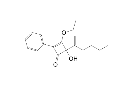 4-(1-n-Butylethenyl)-3-ethoxy-4-hydroxy-2-phenyl-2-cyclobuten-1-one