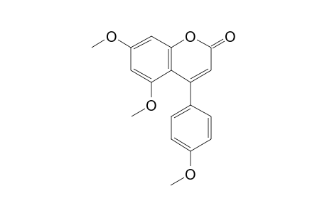 5,7-Dimethoxy-4-(4-methoxy-phenyl)-coumarin